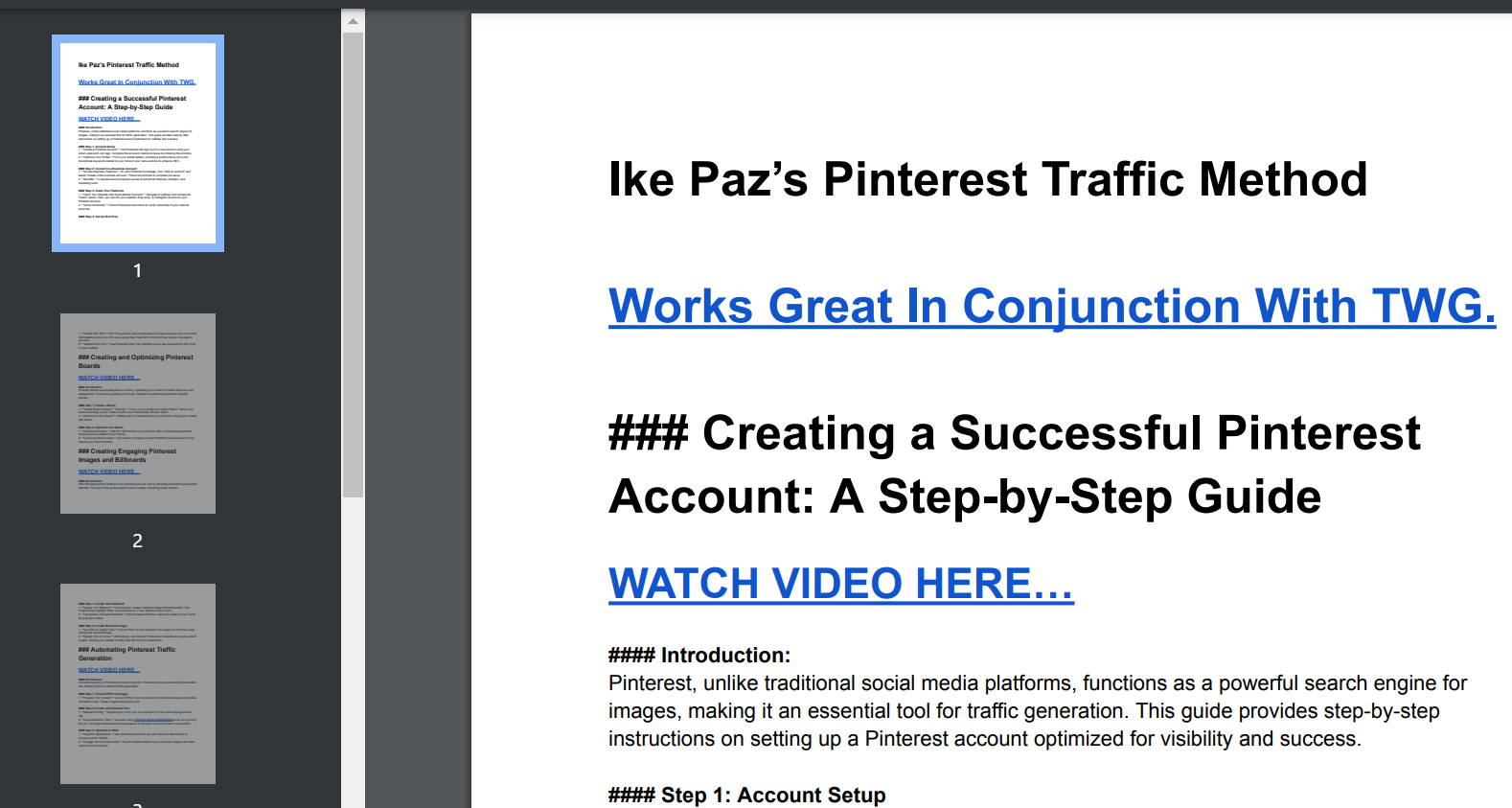 Pinterest Traffic Guide