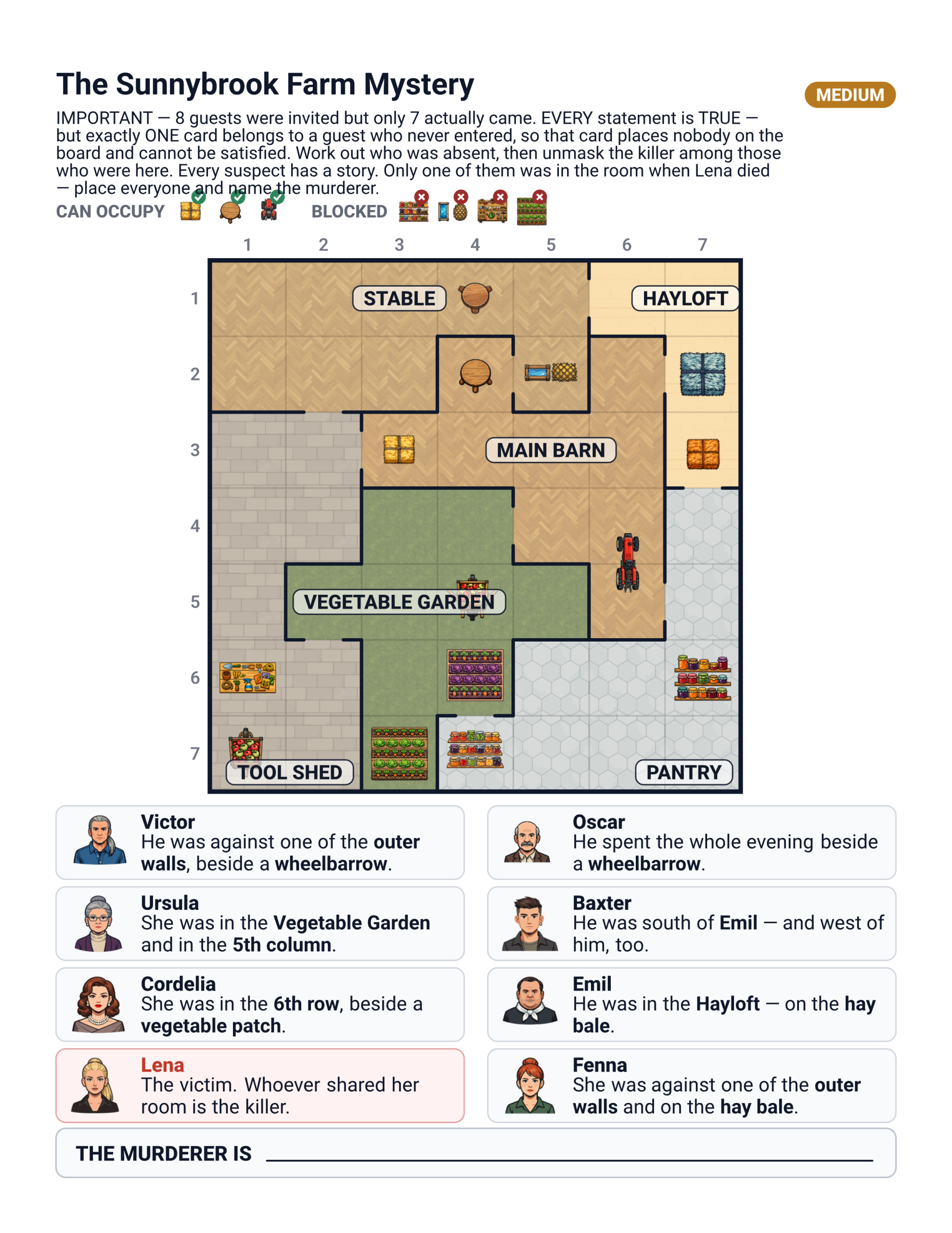 Shigai Royalty Review sample — Sunnybrook Farm Mystery puzzle grid